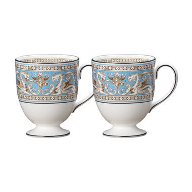 Wedgwood Florentine Turquoise Bone China Coffee Mug | Wayfair